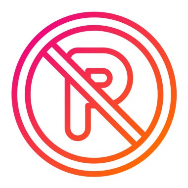 Otopark Vektörü Simgesi Tasarımı Çizimi Yok