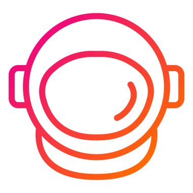 Astronot miğferi Vektör Simgesi Tasarım İllüstrasyonu