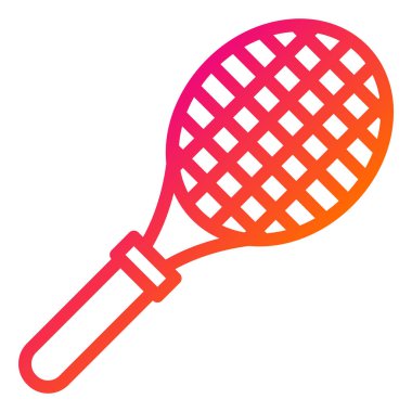 Tenis raketi Vektör Simgesi Tasarım İllüstrasyonu
