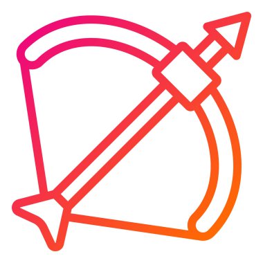 Yay Vektörü Simgesi Tasarım İllüstrasyonu