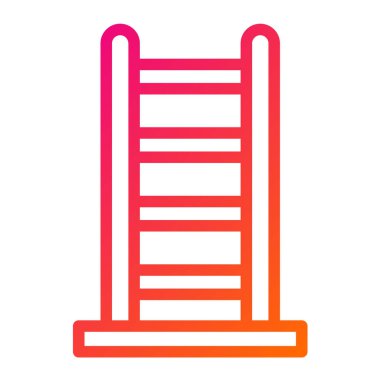 Merdiven Vektörü Simgesi Tasarım İllüstrasyonu