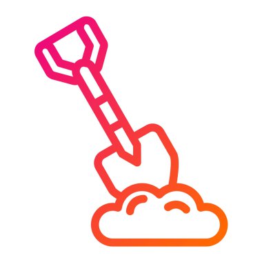 Kürek vektör ikonu tasarımı illüstrasyonu