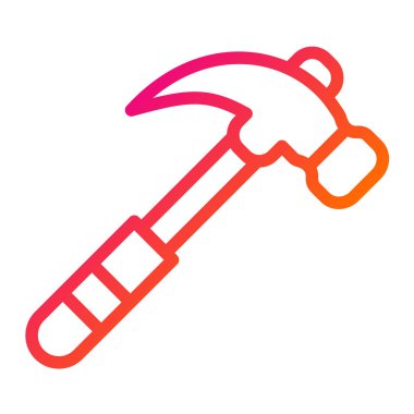 Çekiç Vektör Simgesi Tasarım İllüstrasyonu