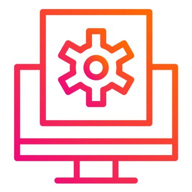 Web İyimserleştirme Vektörü Simgesi Tasarım İllüstrasyonu