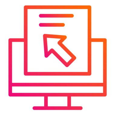 Tıklama başına ödeme Vektör Simgesi Tasarım İllüstrasyonu