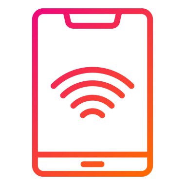 Tablet Vektör Simgesi Tasarım İllüstrasyonu