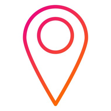 Konum Vektör Simgesi Tasarım İllüstrasyonu