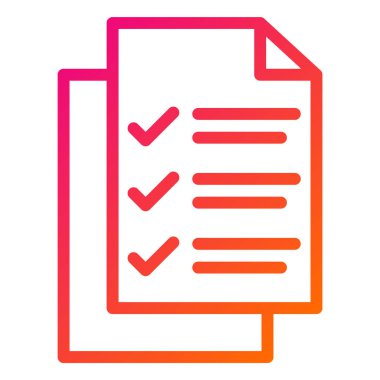 Liste Vektörü Simgesi Tasarım İllüstrasyonu