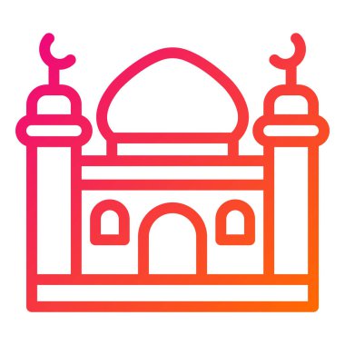 Minaret Vektör Simgesi Tasarım İllüstrasyonu