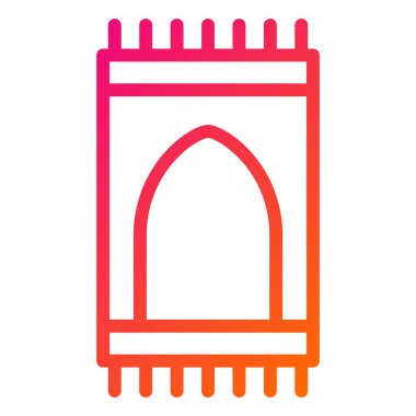 Sajadah Vektör Simgesi Tasarım İllüstrasyonu