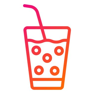 İçecek Vektörü Simgesi Tasarım İllüstrasyonu