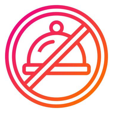 Yeme Vektörü Simgesi Tasarım Çizimi Yok