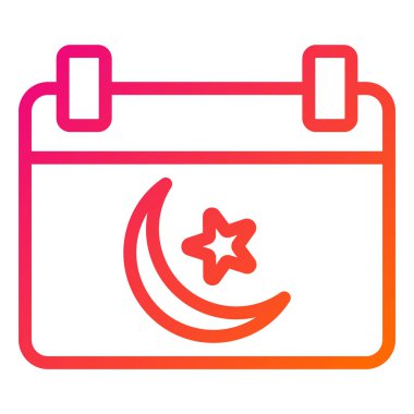 Takvim Vektörü Simgesi Tasarım İllüstrasyonu