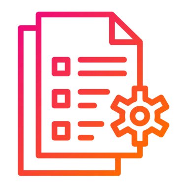 Dosya Yönetimi Vektör Simgesi Tasarım İllüstrasyonu