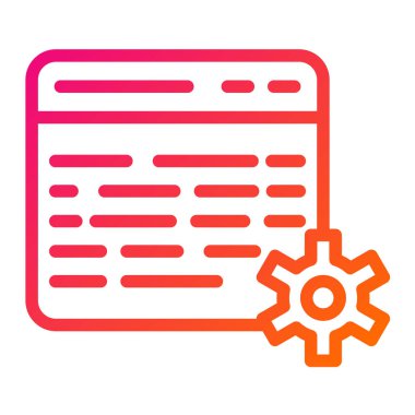 Web Ayarlama Vektörü Simgesi Tasarım İllüstrasyonu