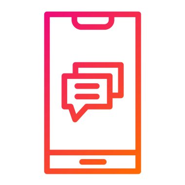 Mobil ileti Vektör Simgesi Tasarım ResmiComment