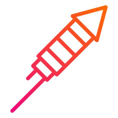 Havai fişek Vektör Simgesi Tasarım İllüstrasyonu