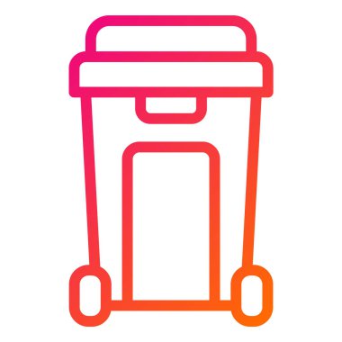 Geri Dönüşüm Kutusu Vektör Simgesi Tasarımı İllüstrasyonu