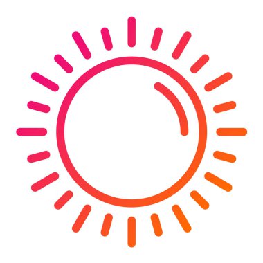 Gündoğumu Vektör Simgesi Tasarım İllüstrasyonu