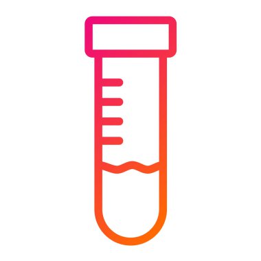 Test tübü Vektör Simgesi Tasarım İllüstrasyonu