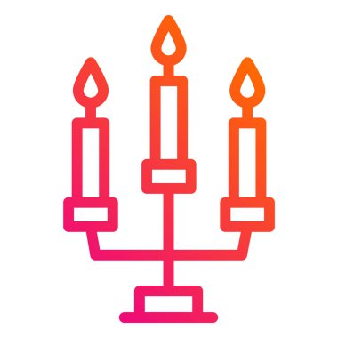 Mum Vektörü Simgesi Tasarım İllüstrasyonu