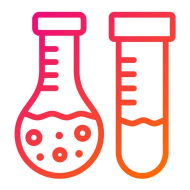 Laboratuar testi Vektör Simgesi Tasarım İllüstrasyonu