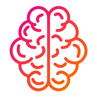 İnsan beyni Vektör Simgesi Tasarım İllüstrasyonu