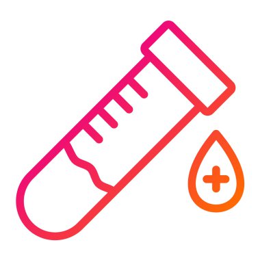 Kan örneği Vektör Simgesi Tasarım İllüstrasyonu