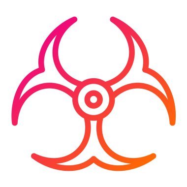 Biyolojik Tehlike Vektör Simgesi Tasarım İllüstrasyonu