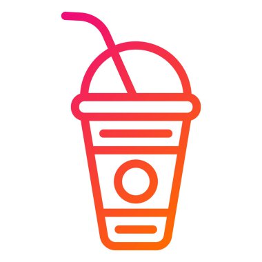 Yumuşak içecek Vektör Simgesi Tasarım İllüstrasyonu