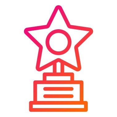 Ödül Vektörü Simgesi Tasarım İllüstrasyonu