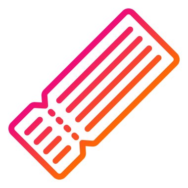 Film Biletleri Vektör Simgesi Tasarım İllüstrasyonu