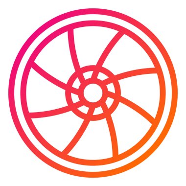 Lens Vektör Simgesi Tasarımı Çizimi