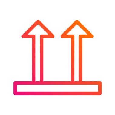 Kırılgan Vektör Simgesi Tasarımı İllüstrasyonu