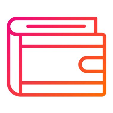 Cüzdan Vektörü Simgesi Tasarım İllüstrasyonu