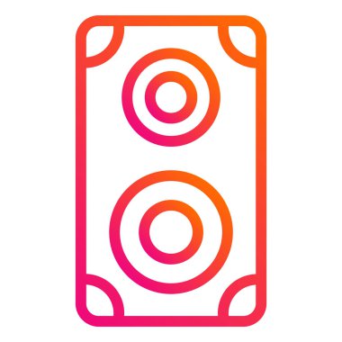 Hoparlör Vektör Simgesi Tasarım İllüstrasyonu