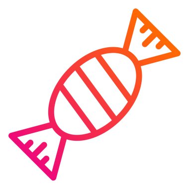 Şeker Vektörü Simgesi Tasarım İllüstrasyonu