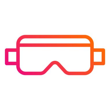 Gözlük Vektörü Simgesi Tasarım İllüstrasyonu