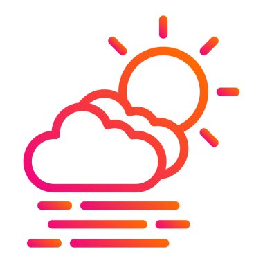 Haze Vektörü Simgesi Tasarım İllüstrasyonu