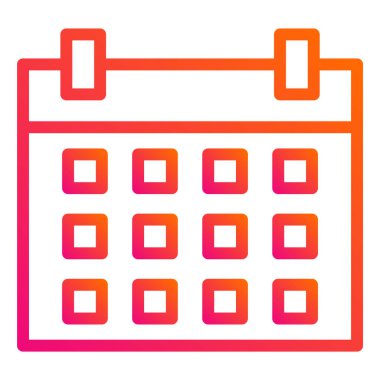 Takvim Vektörü Simgesi Tasarım İllüstrasyonu