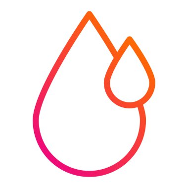 Su Vektörü Simgesi Tasarım Çizimi