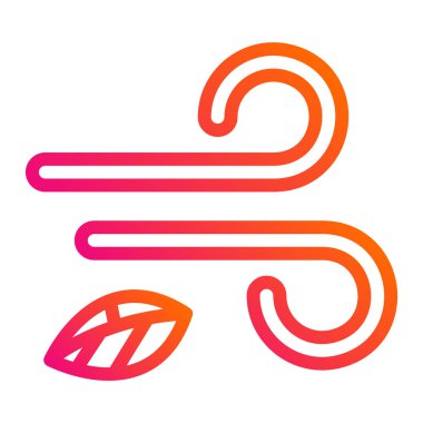 Rüzgâr vektör simgesi tasarımı çizimi