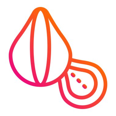 Chestnut Vektör Simgesi Tasarım Çizimi