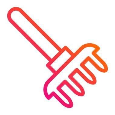 Pitchfork Vektör Simgesi Tasarım Çizimi