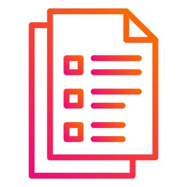 Not Vektörü Simgesi Tasarım İllüstrasyonu