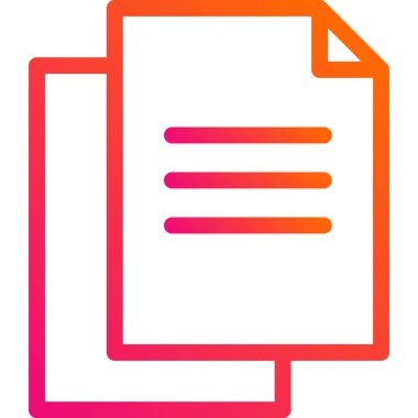 Kağıt Vektörü Simgesi Tasarım İllüstrasyonu