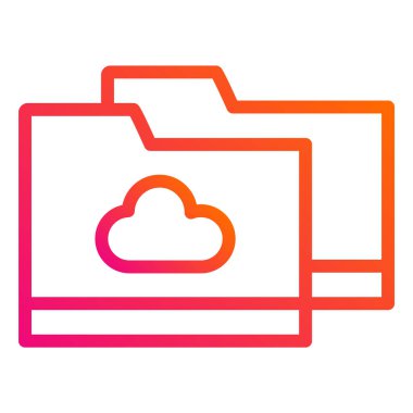 Depolama Vektörü Simgesi Tasarım İllüstrasyonu