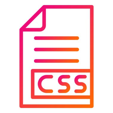 CSS Vektör Simgesi Tasarım İllüstrasyonu
