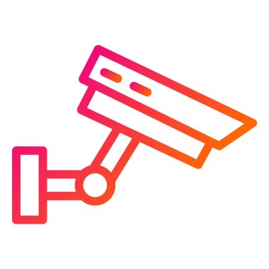 Cctv Vektör Simgesi Tasarım İllüstrasyonu