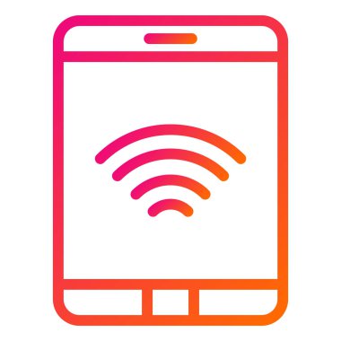 Tablet Vektör Simgesi Tasarım İllüstrasyonu